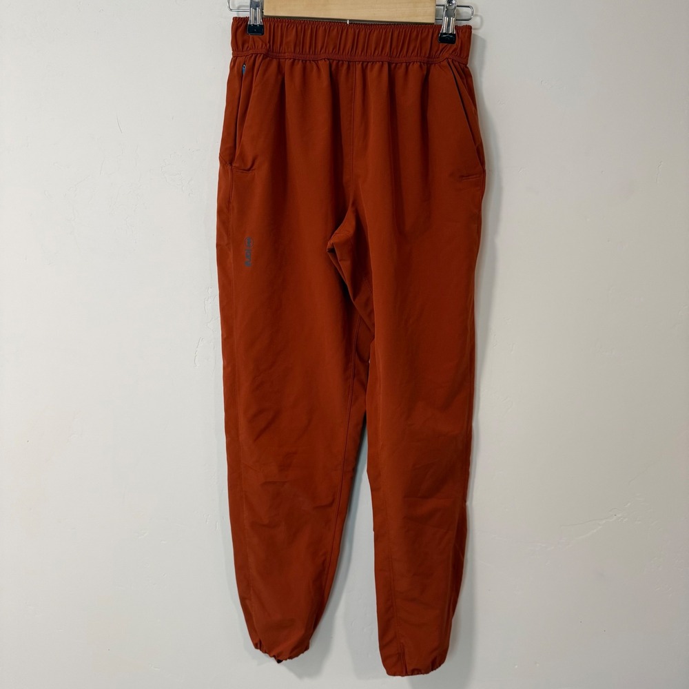 Janji Womens Transit Tech Pant XS Rust Excellent Lightweight Running Joggers